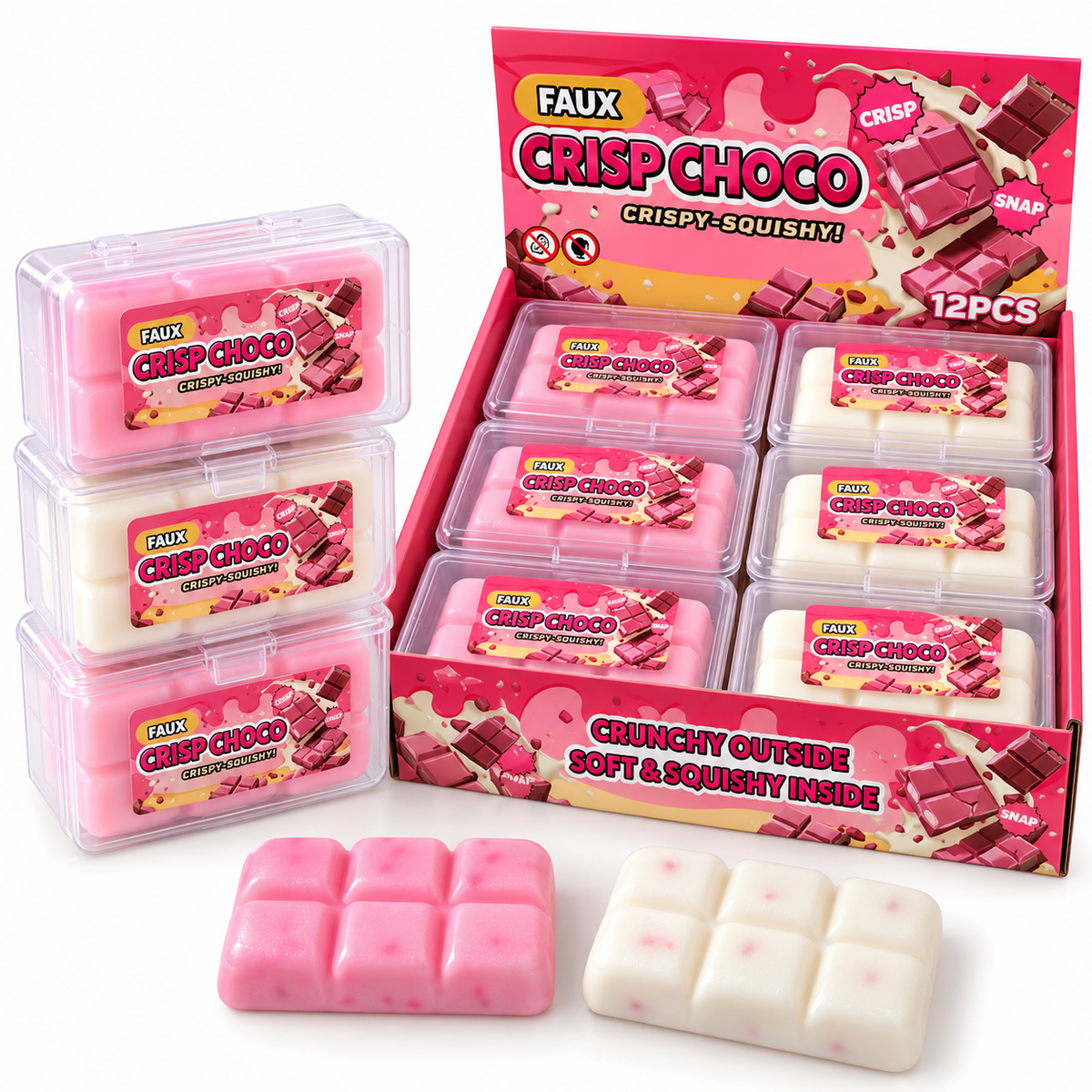Crispy Choco Rosa und Weiss