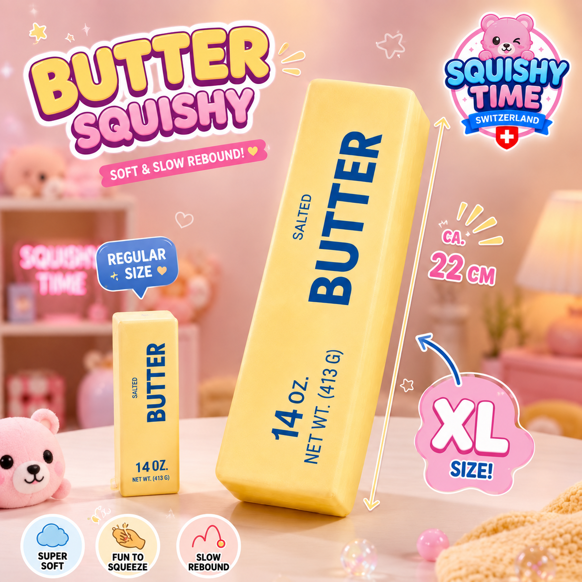 XL Butter Squishy – 22 cm