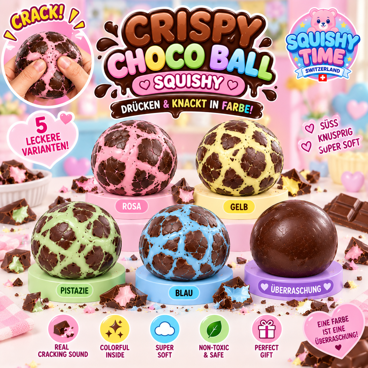 Crispy Schokoladenball